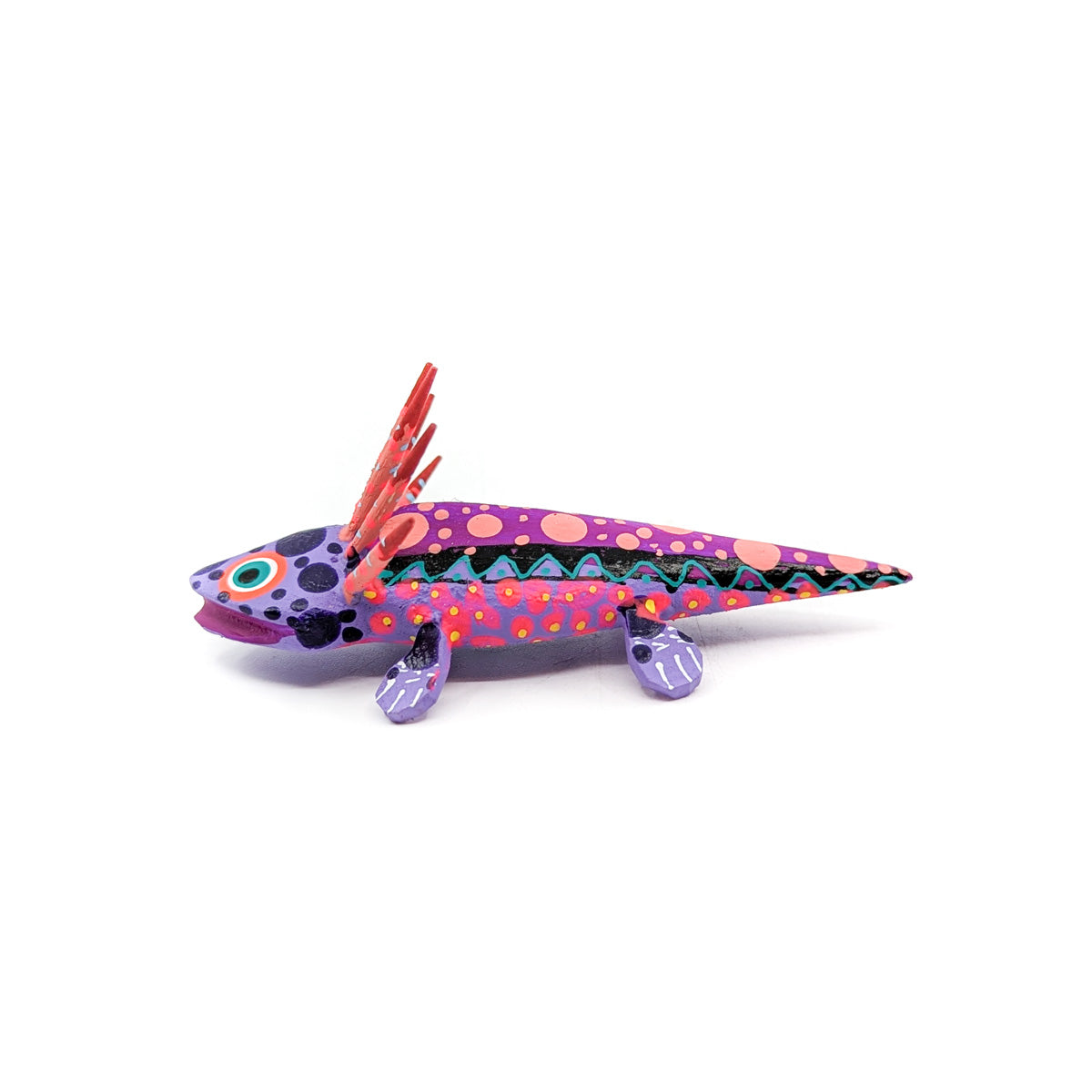 Purple and Pink Spotted Axolotl