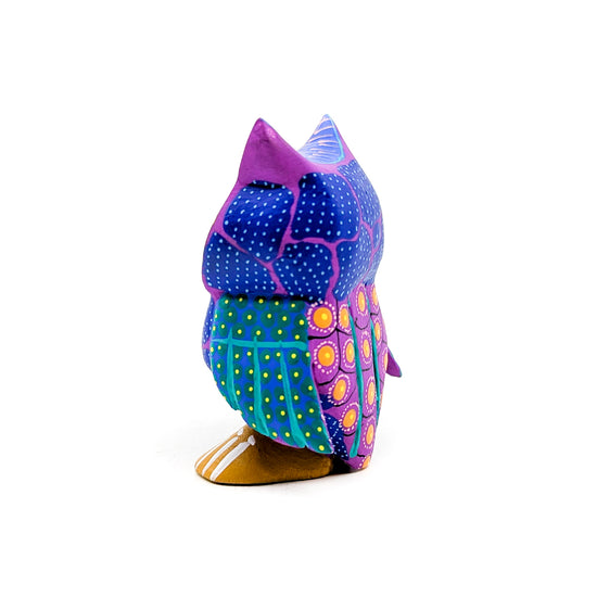 Purple Owl with Teal Accents – Native-Seeds-Search