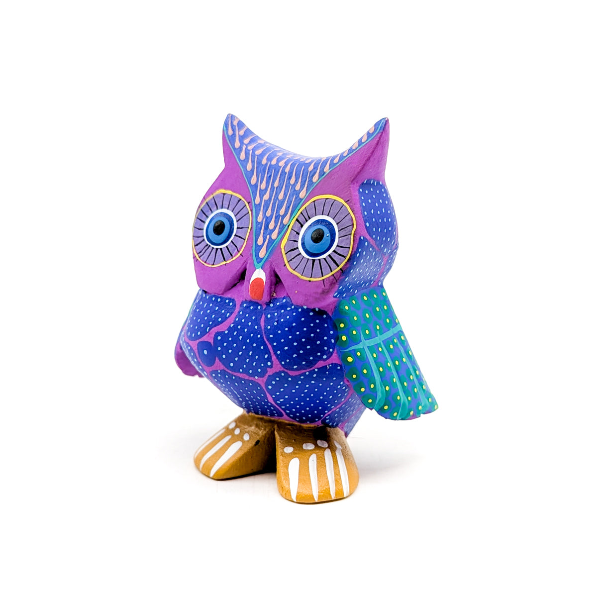 Purple Owl with Teal Accents