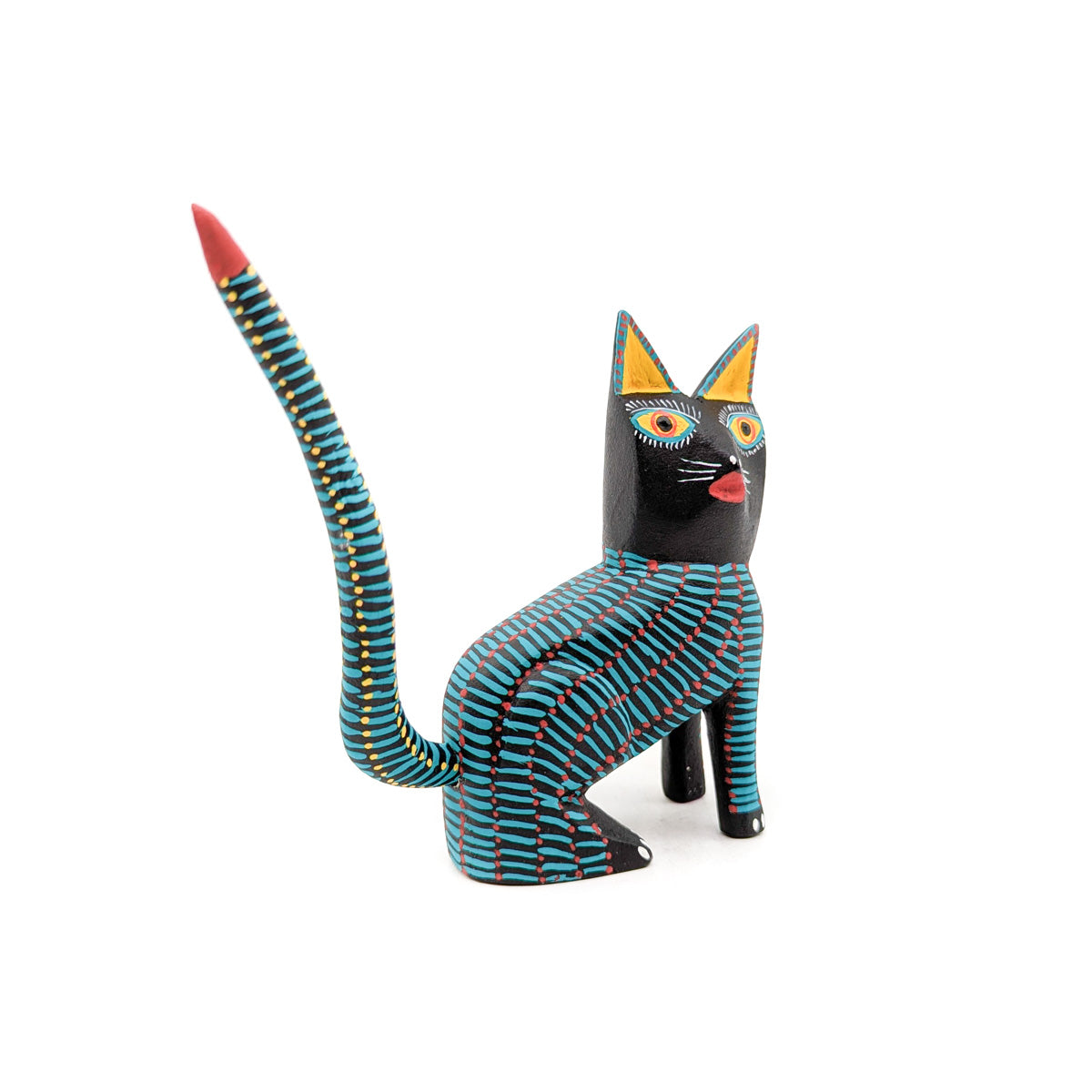 Teal Striped Cat