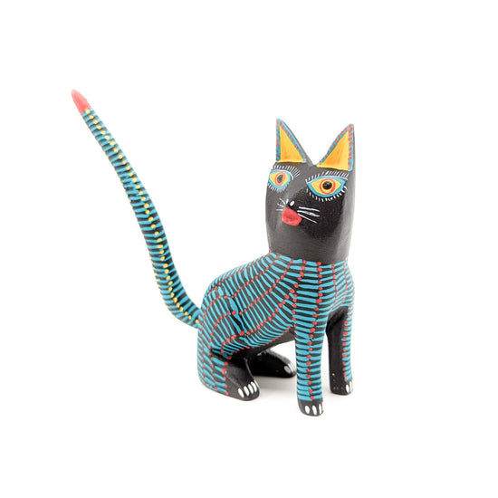 Teal Striped Cat