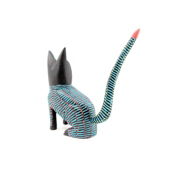 Teal Striped Cat