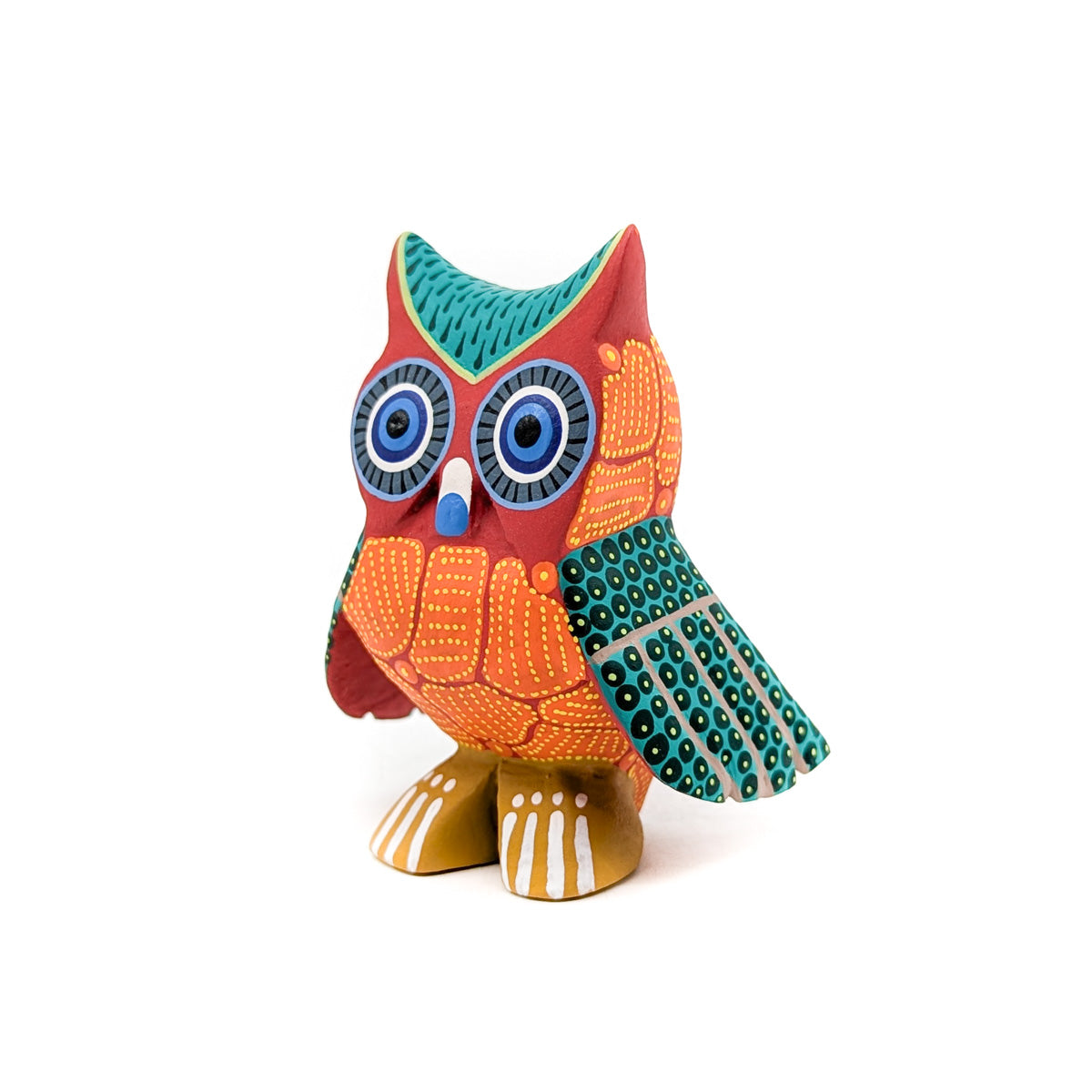 Orange and Green Owl