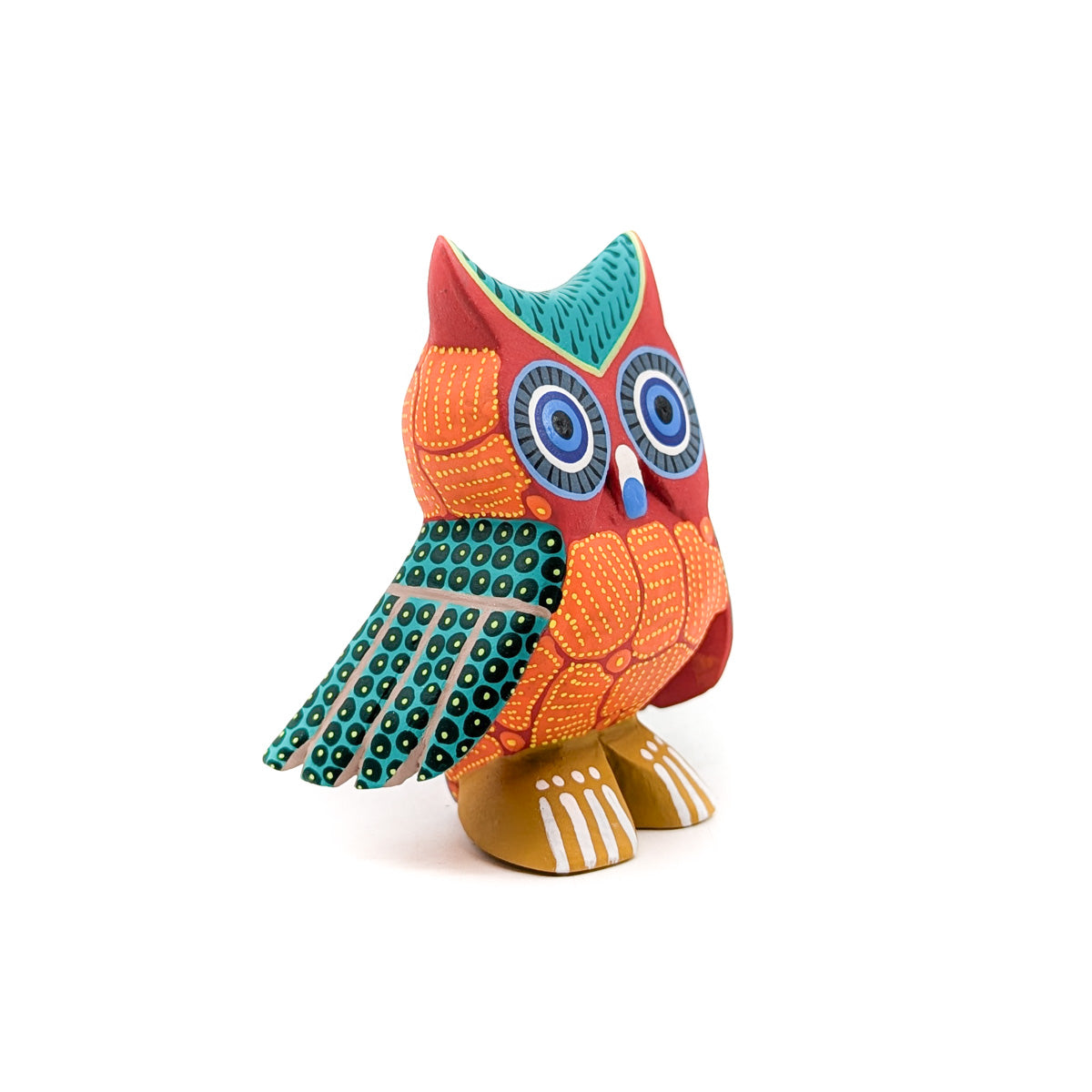 Orange and Green Owl