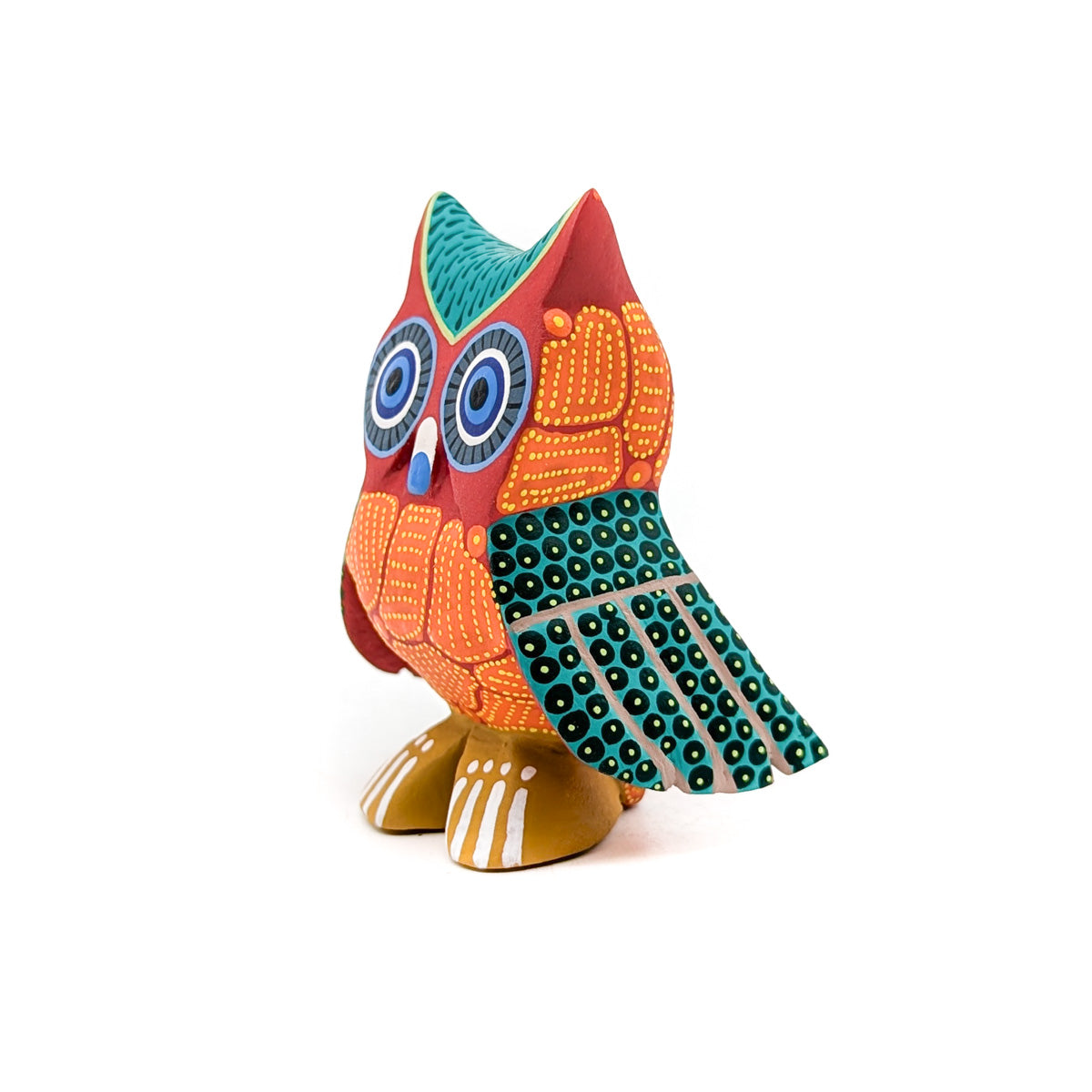Orange and Green Owl