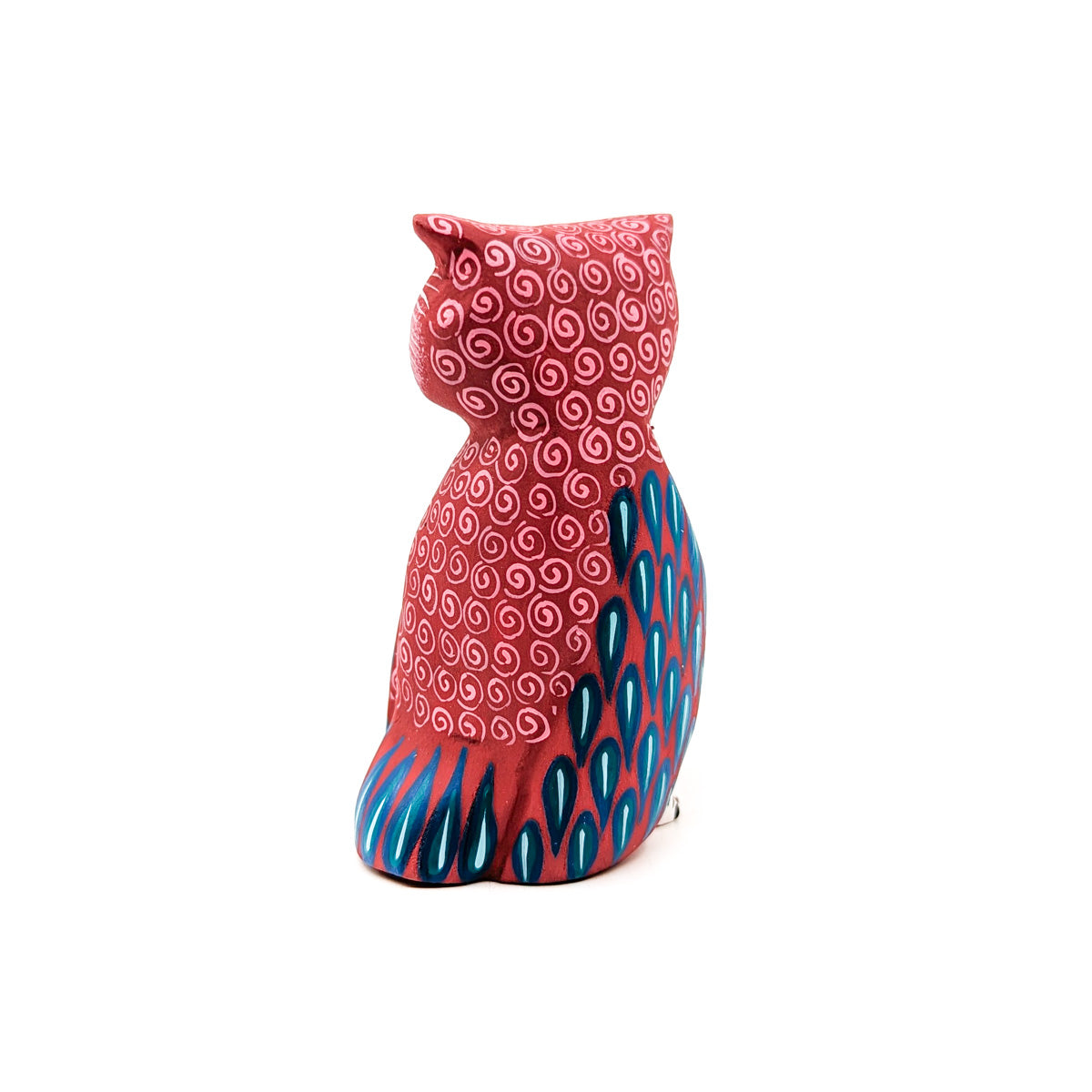 Red Owl with Finely Painted Wings