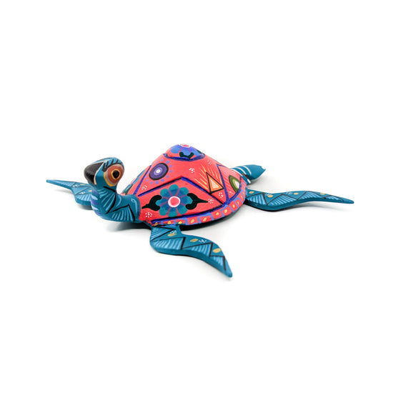 Teal and Pink Sea Turtle
