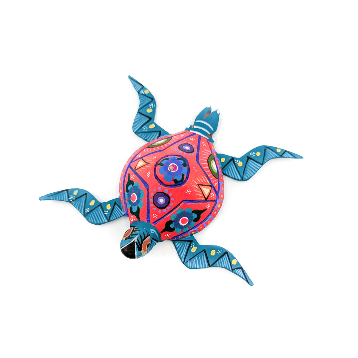Teal and Pink Sea Turtle