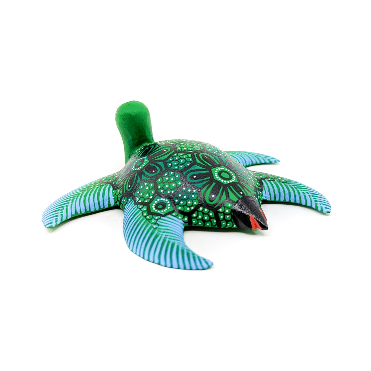Green and Teal Sea Turtle