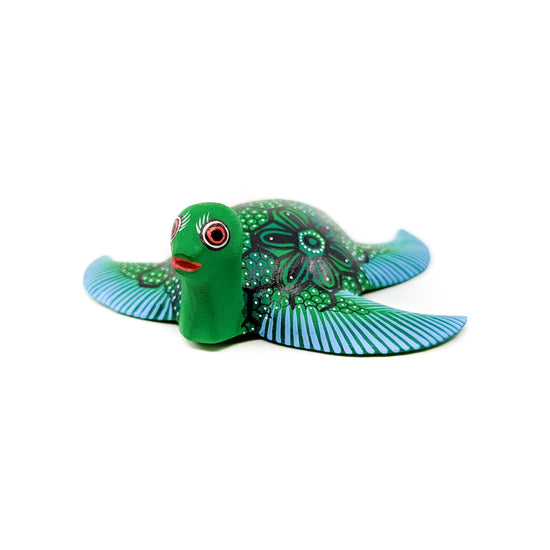 Green and Teal Sea Turtle