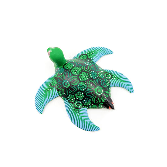 Green and Teal Sea Turtle