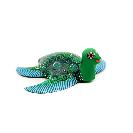 Green and Teal Sea Turtle