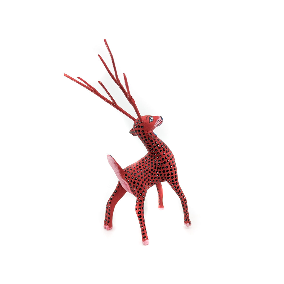 Dainty Deer with Red and Black Spots