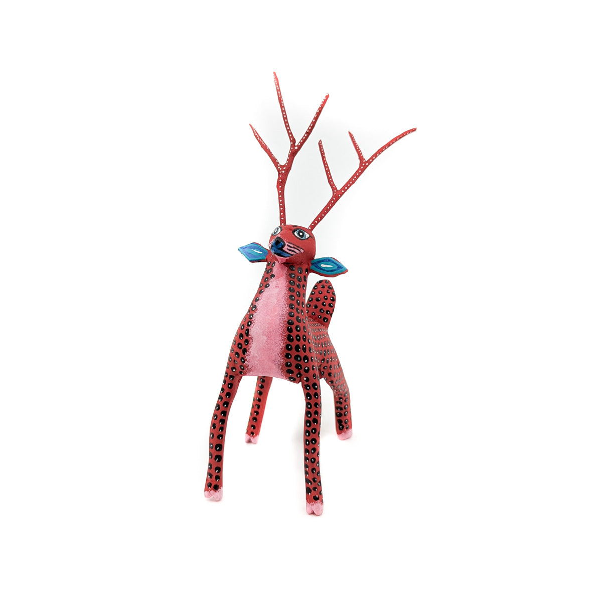 Dainty Deer with Red and Black Spots