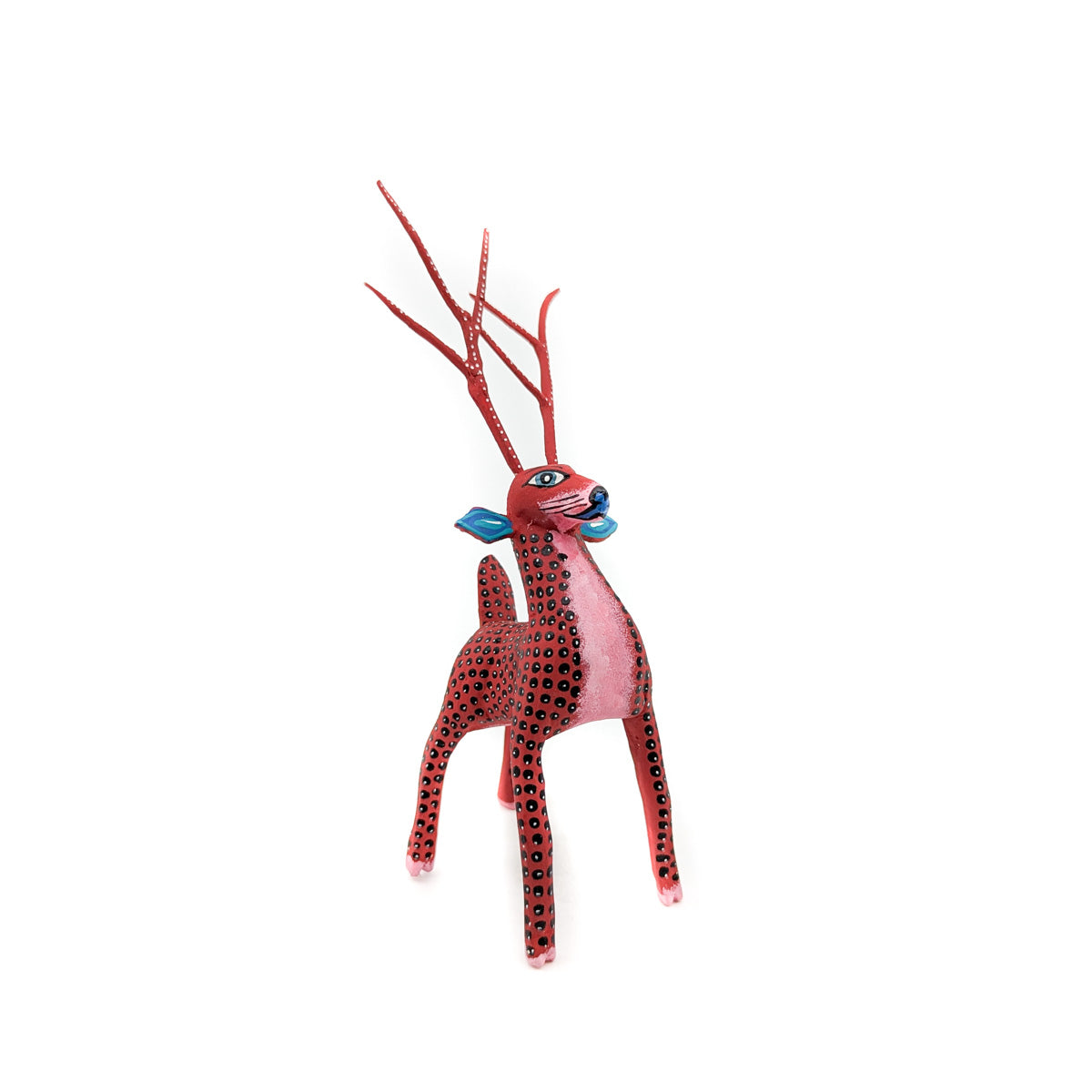 Dainty Deer with Red and Black Spots