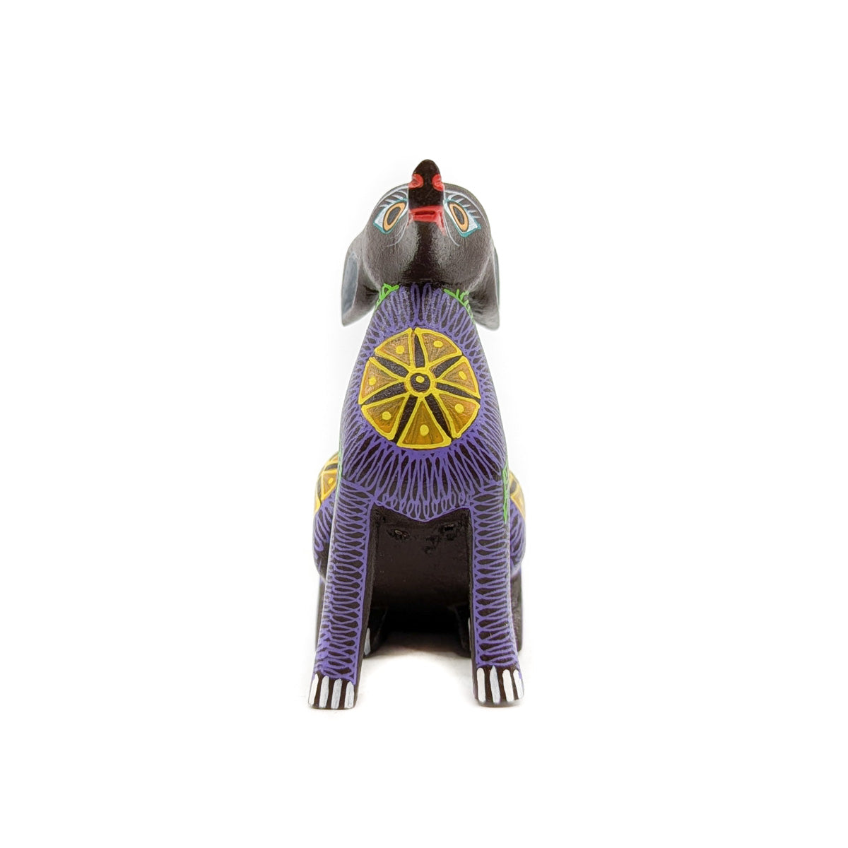Regal Coyote with Geometric Accents