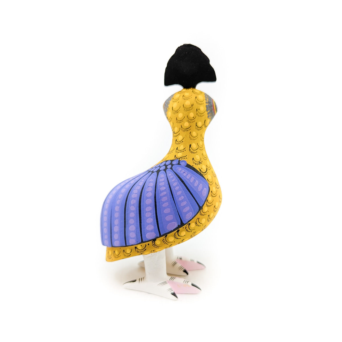 Golden Quail with Teal Tone Top Knot
