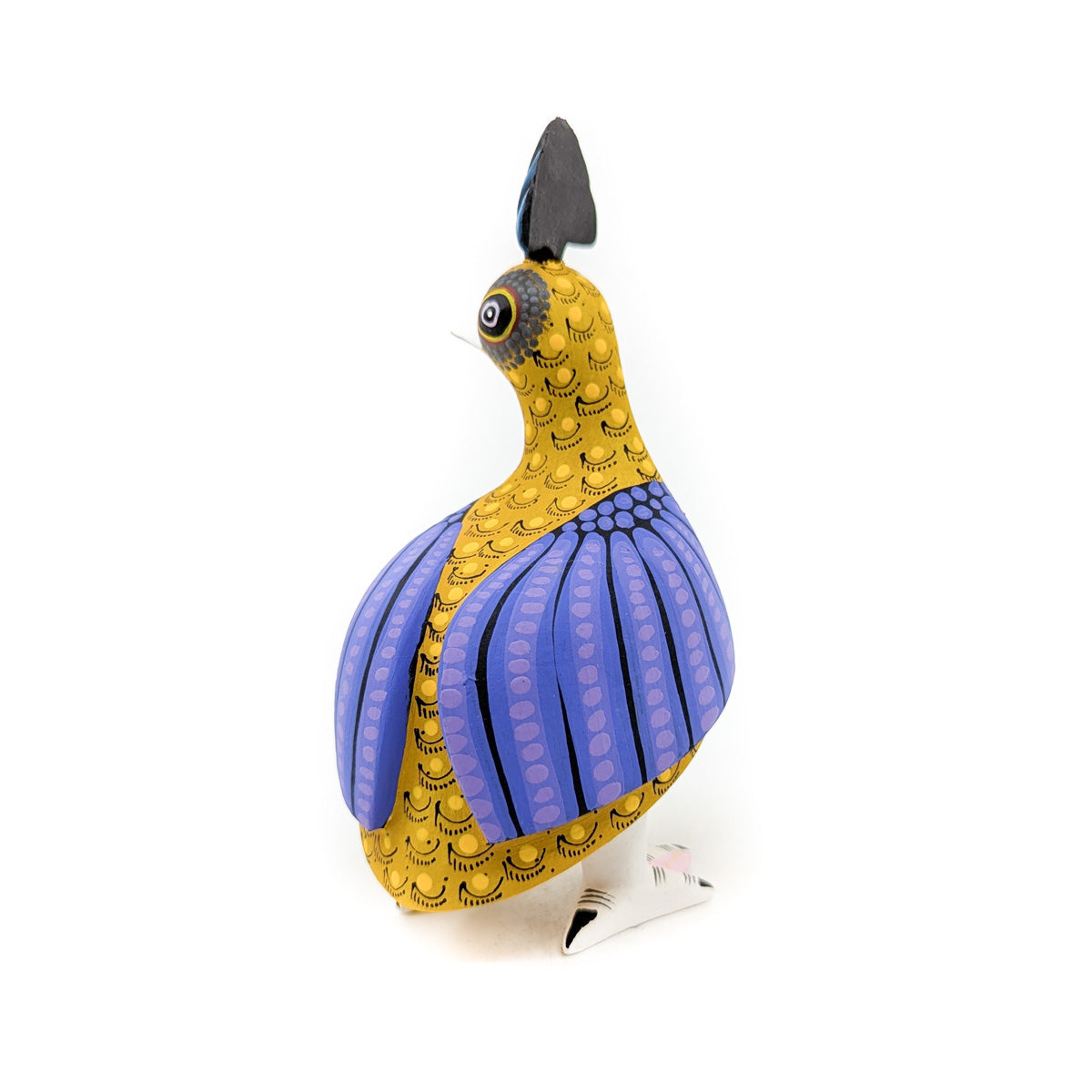 Golden Quail with Teal Tone Top Knot