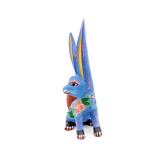 Blue Rabbit with Seahorse and Owl Detail – Native-Seeds-Search