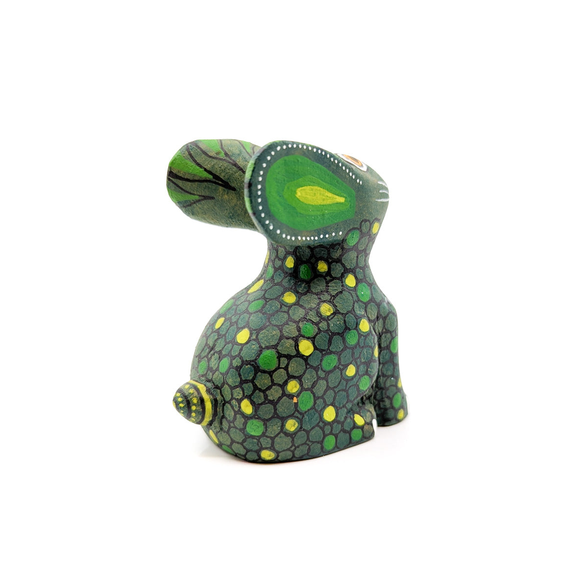 Forest Green Bunny with Polka Dots