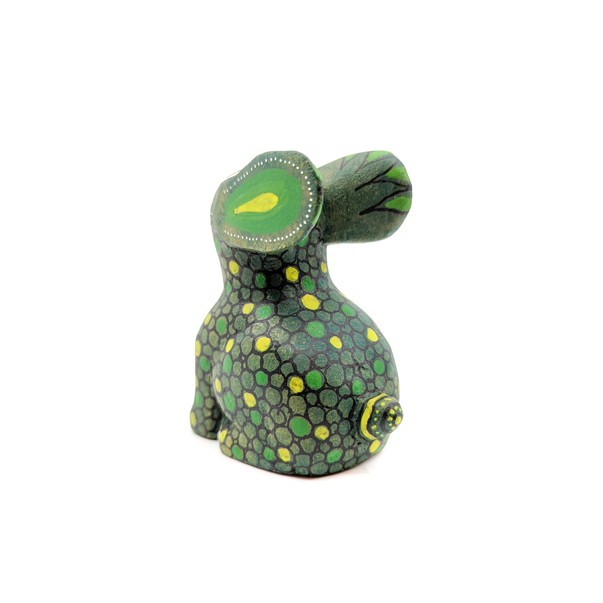 Forest Green Bunny with Polka Dots