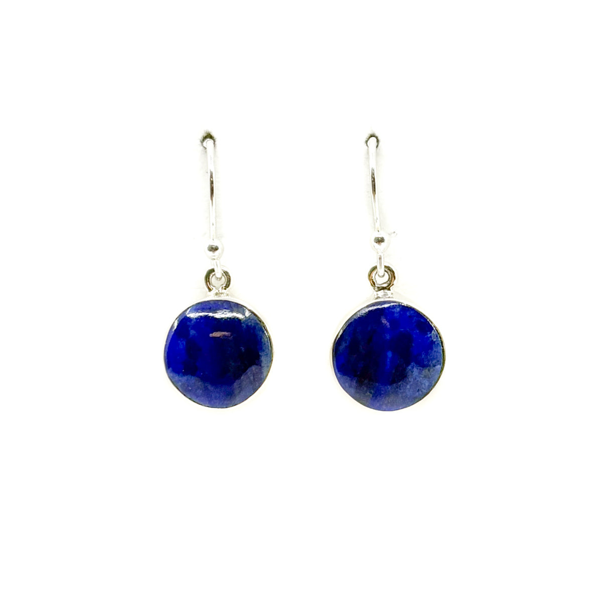 Minimalist Lapis Dangle Earrings