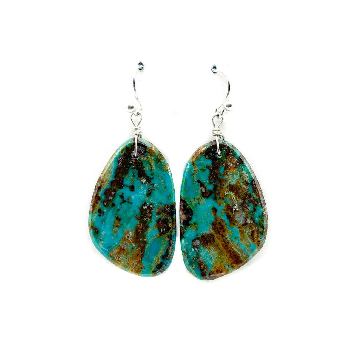 Green with Brown Matrix Turquoise Slab