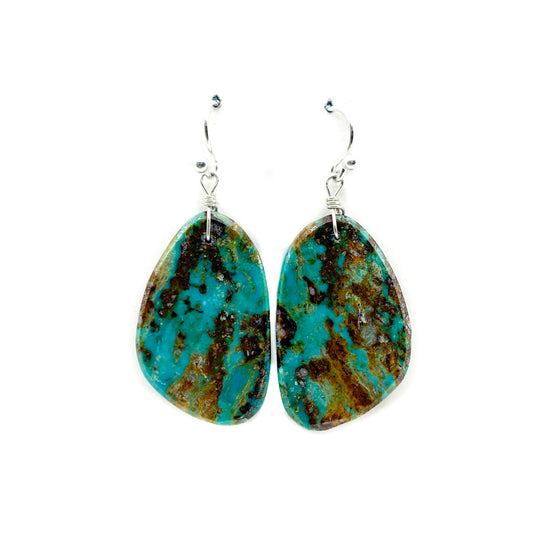 Green with Brown Matrix Turquoise Slab