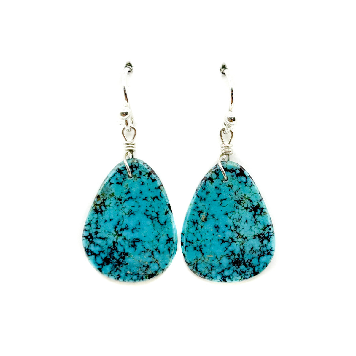 Small Tear Drop Shaped Slab with Bisbee Turquoise