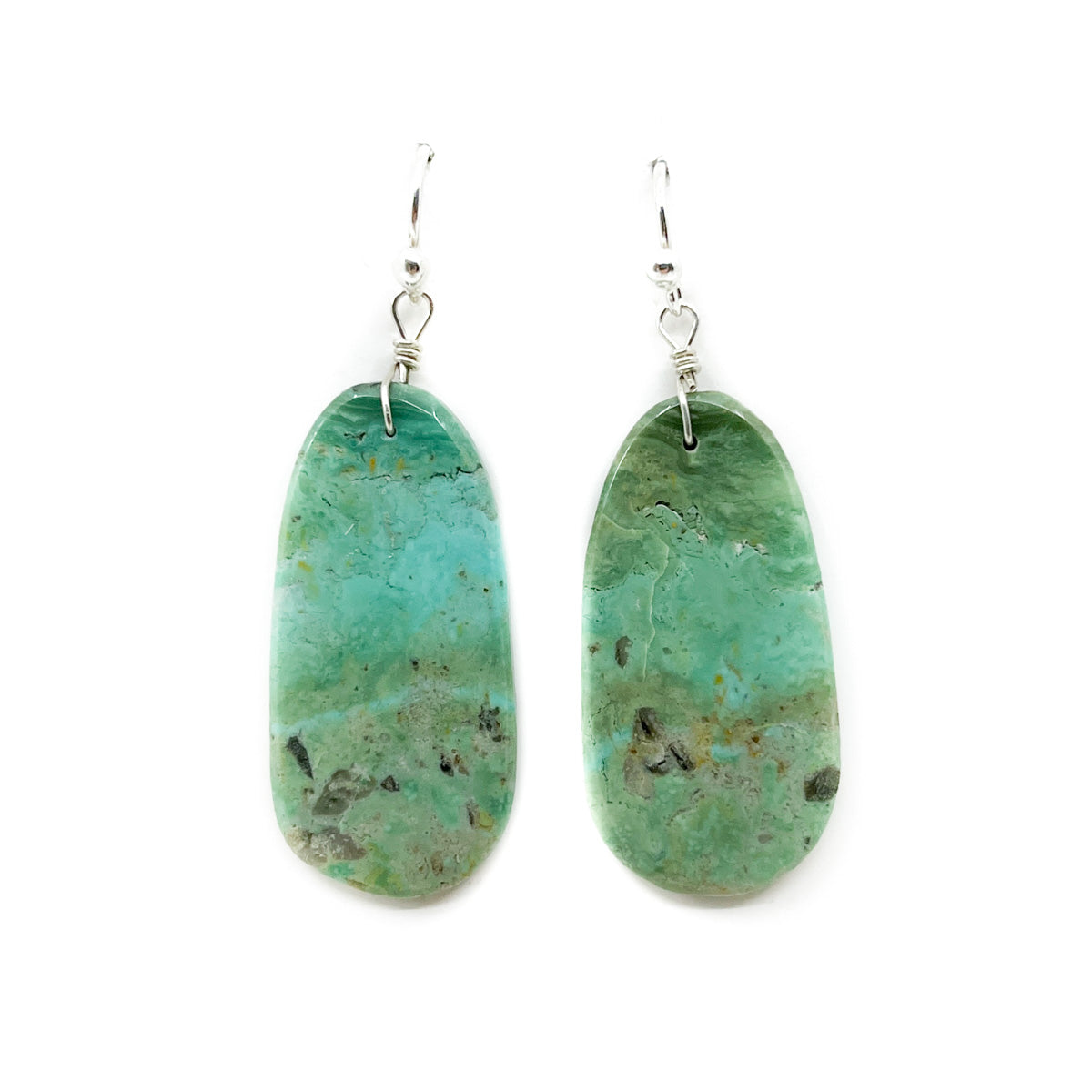 Load image into Gallery viewer, Long Oval Slab Earrings
