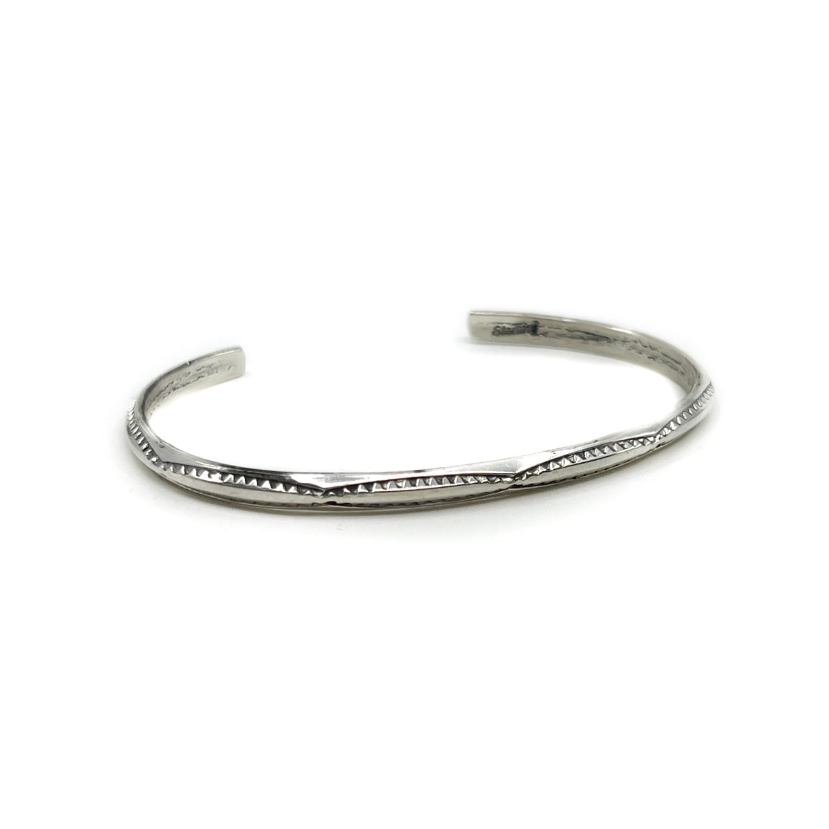 Medium Weight Stamped Sterling Bracelet