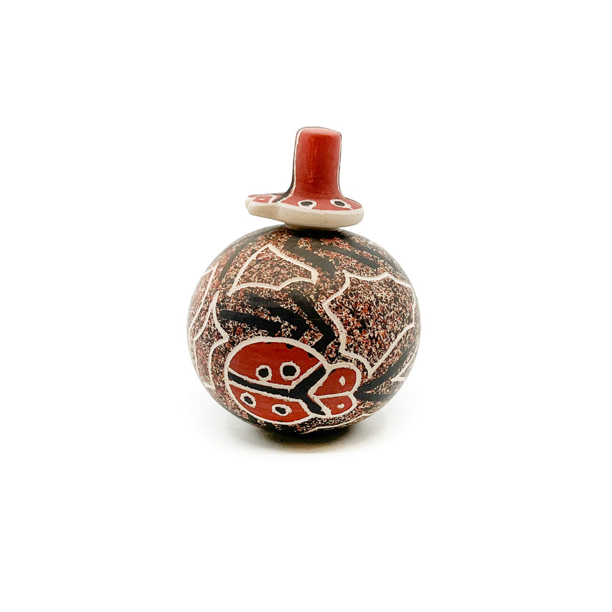 Load image into Gallery viewer, Mini Lidded Seed Pot with Ladybug
