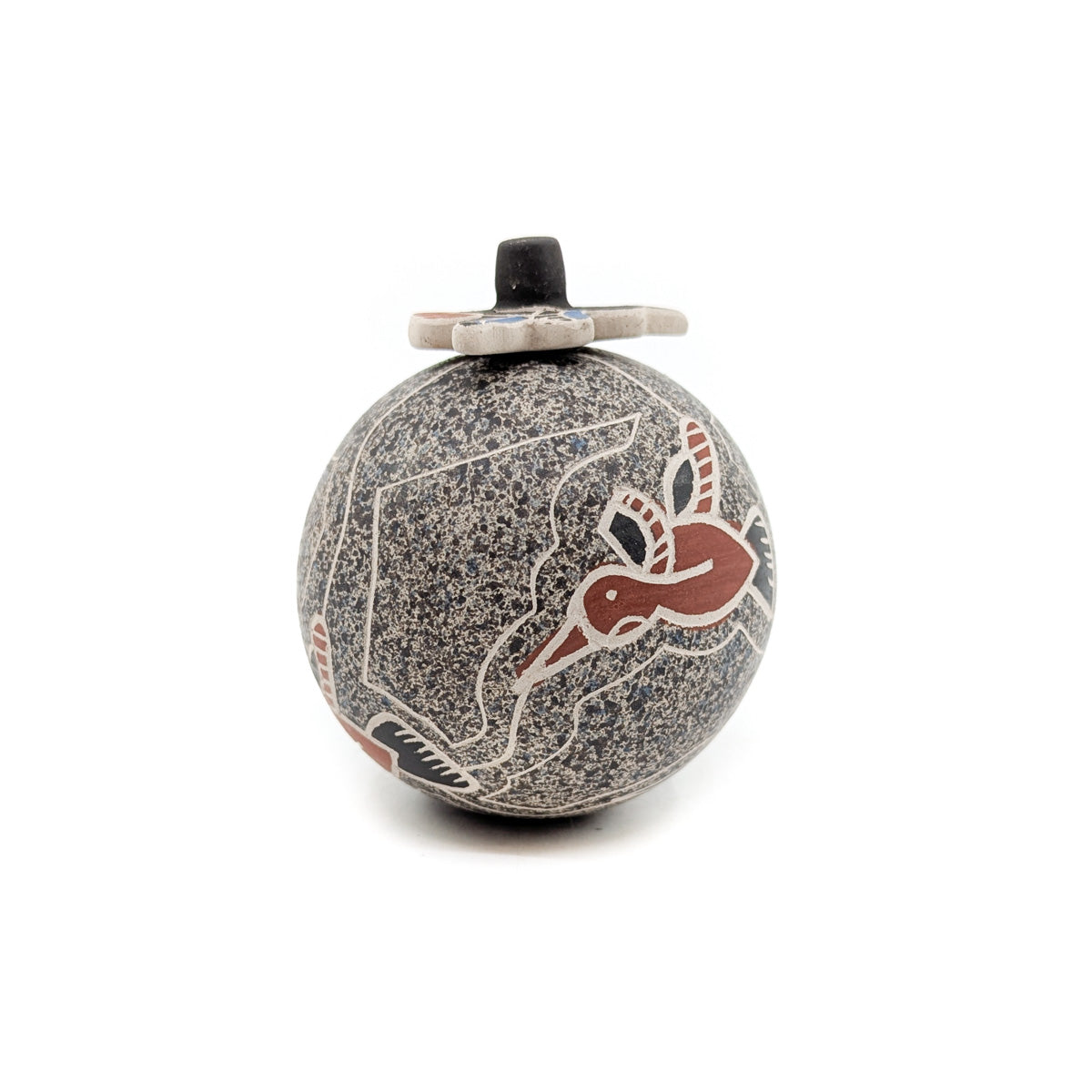 Hummingbird Lidded Seed Pot