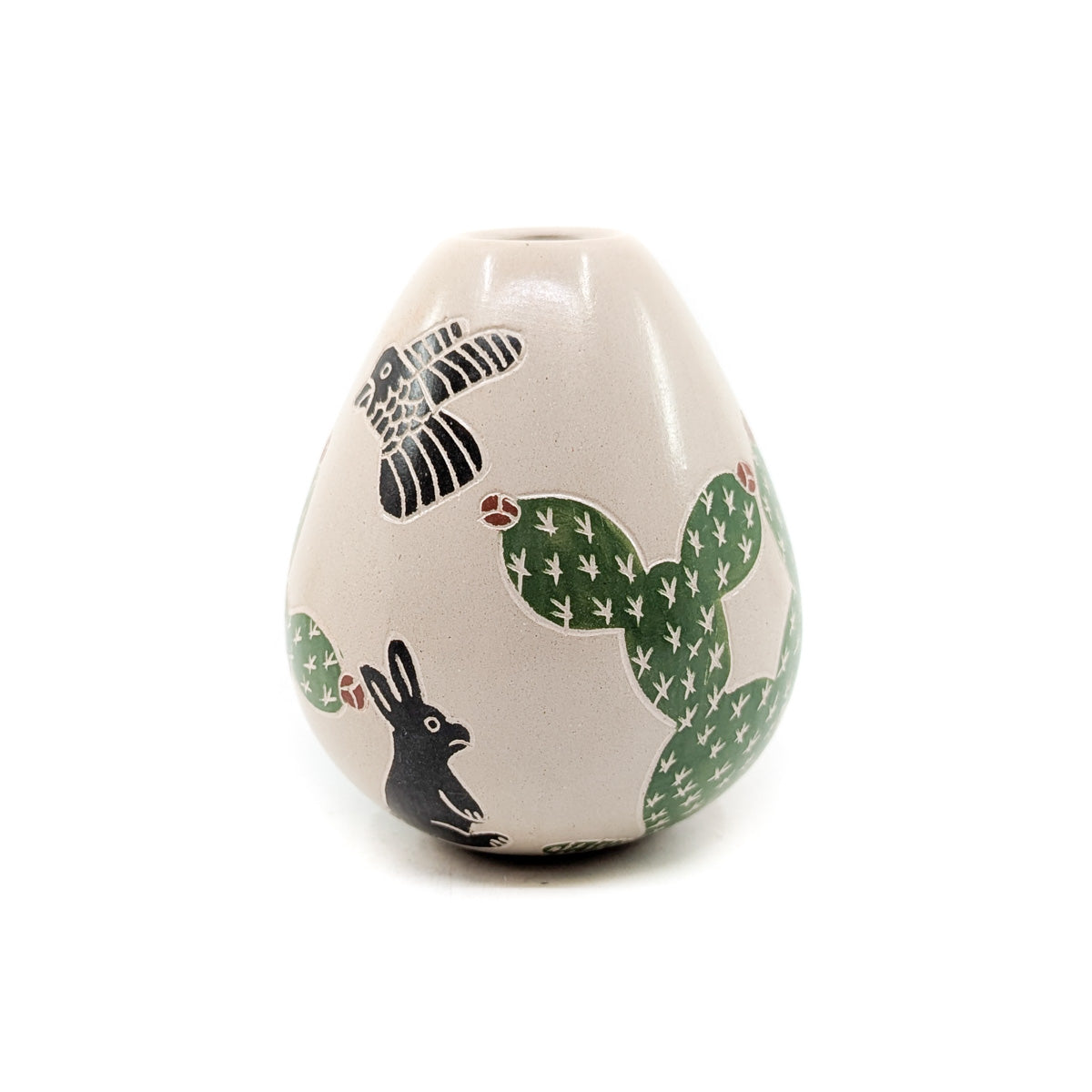 Eagle and Cactus Seed Pot