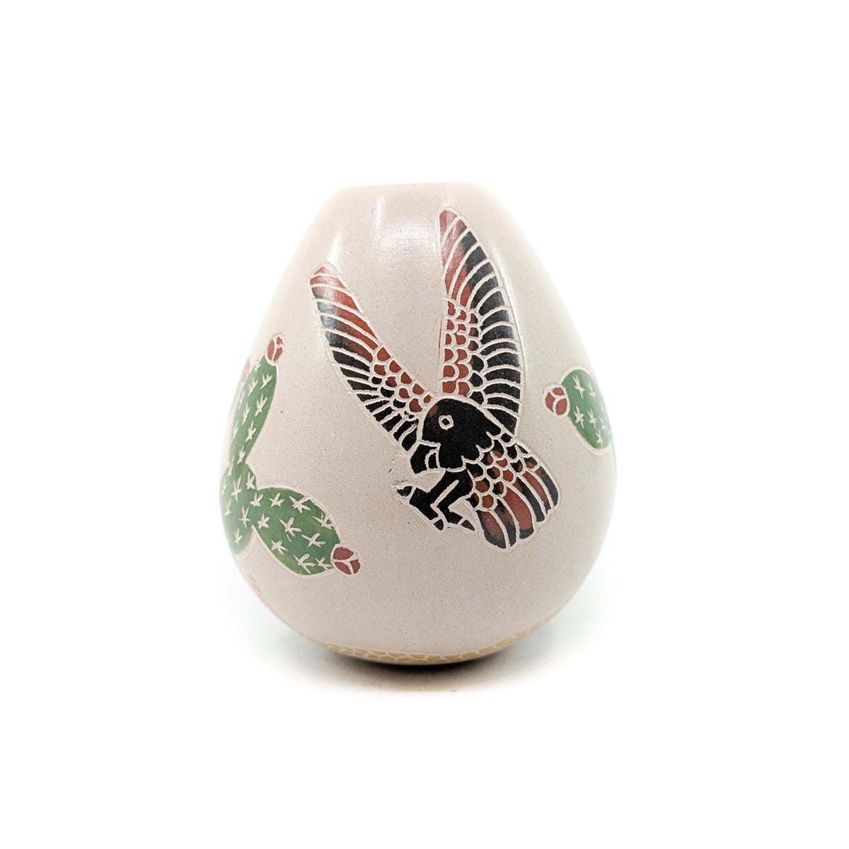 Eagle and Cactus Seed Pot