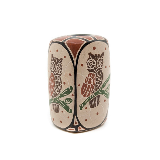 Wise Owl Mini Mata Ortiz Pot