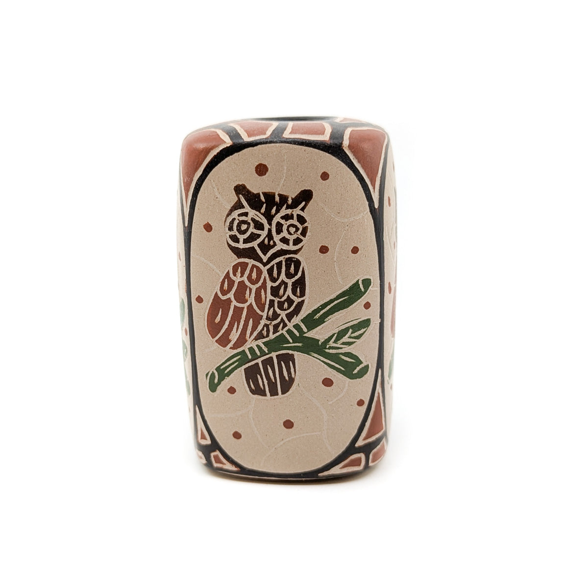 Wise Owl Mini Mata Ortiz Pot