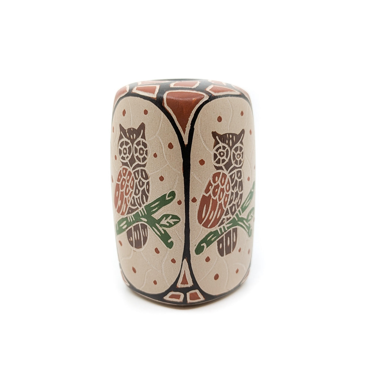 Wise Owl Mini Mata Ortiz Pot