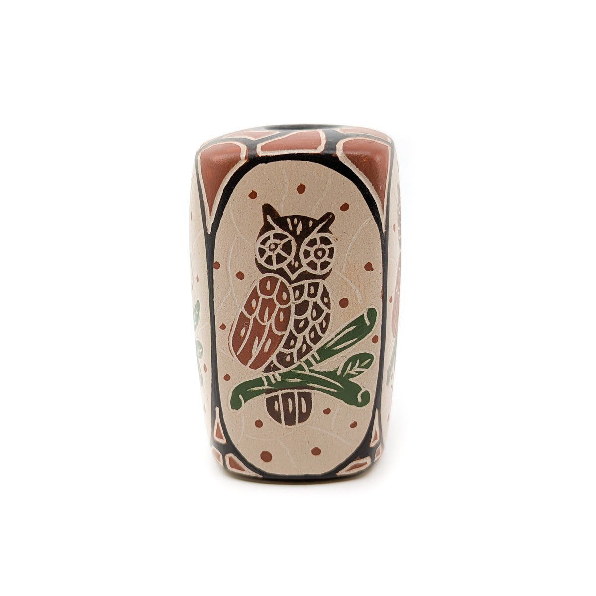 Wise Owl Mini Mata Ortiz Pot