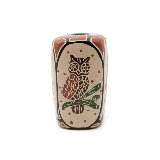 Wise Owl Mini Mata Ortiz Pot