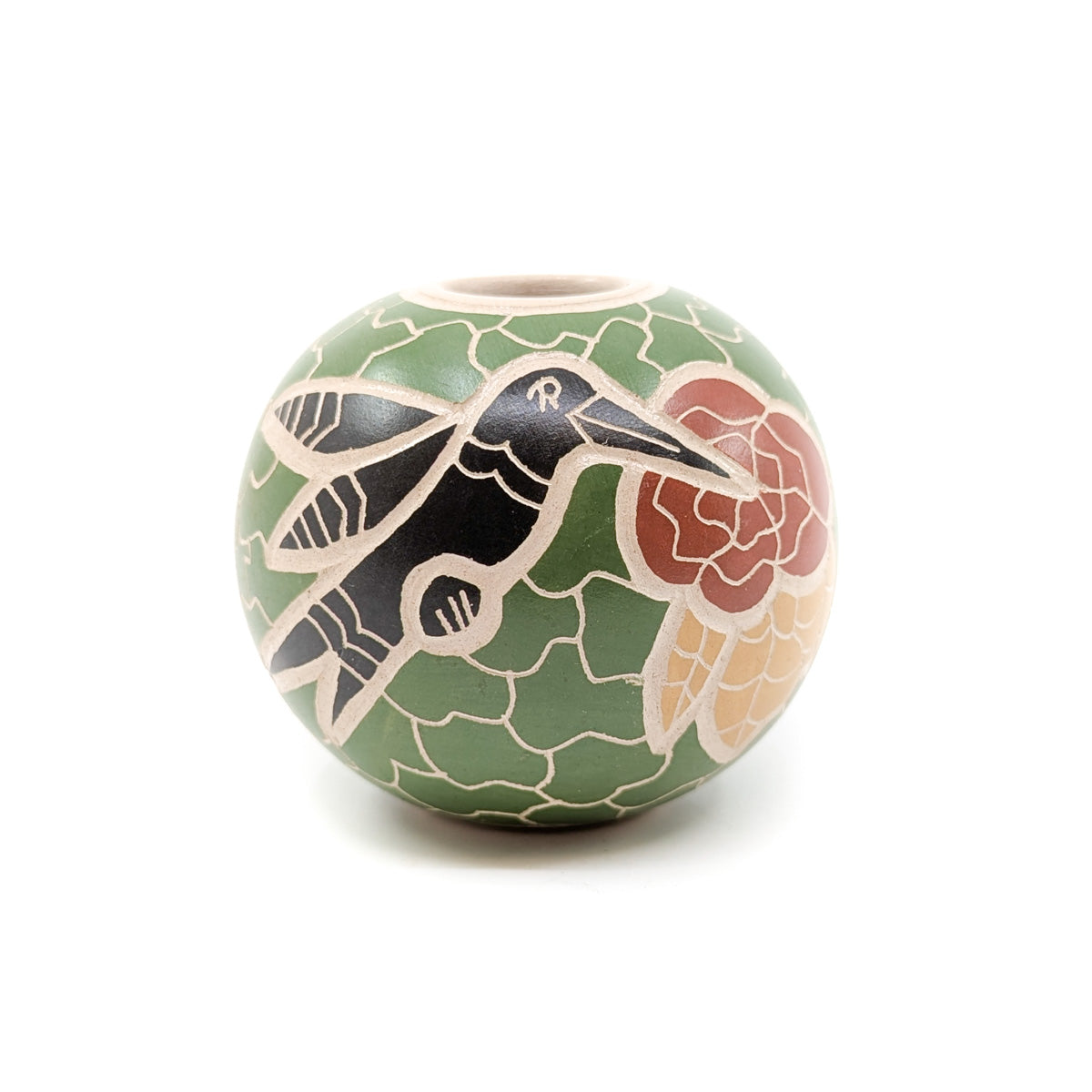 Hummingbird with Blossom Seed Pot – Native-Seeds-Search