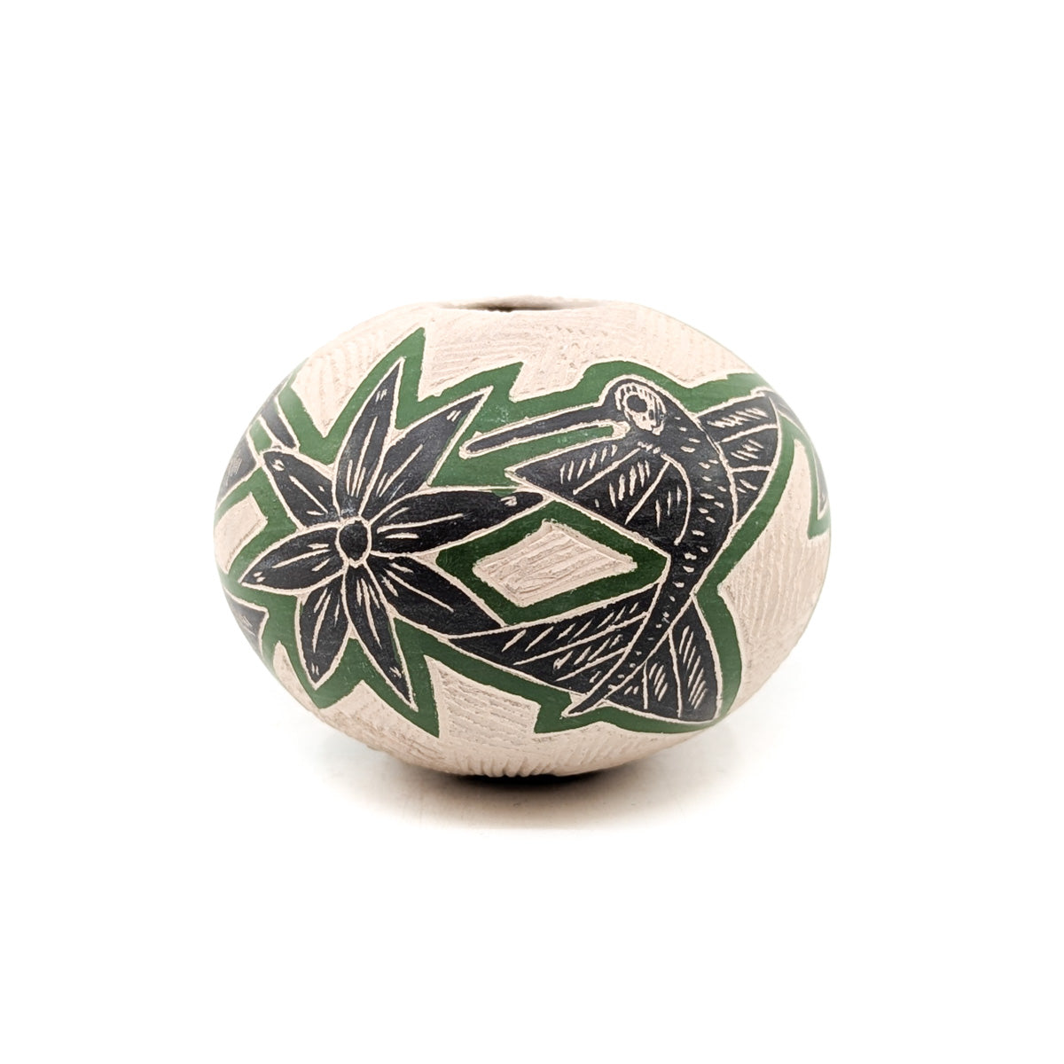 Green Hummingbird Mini-Seed Pot