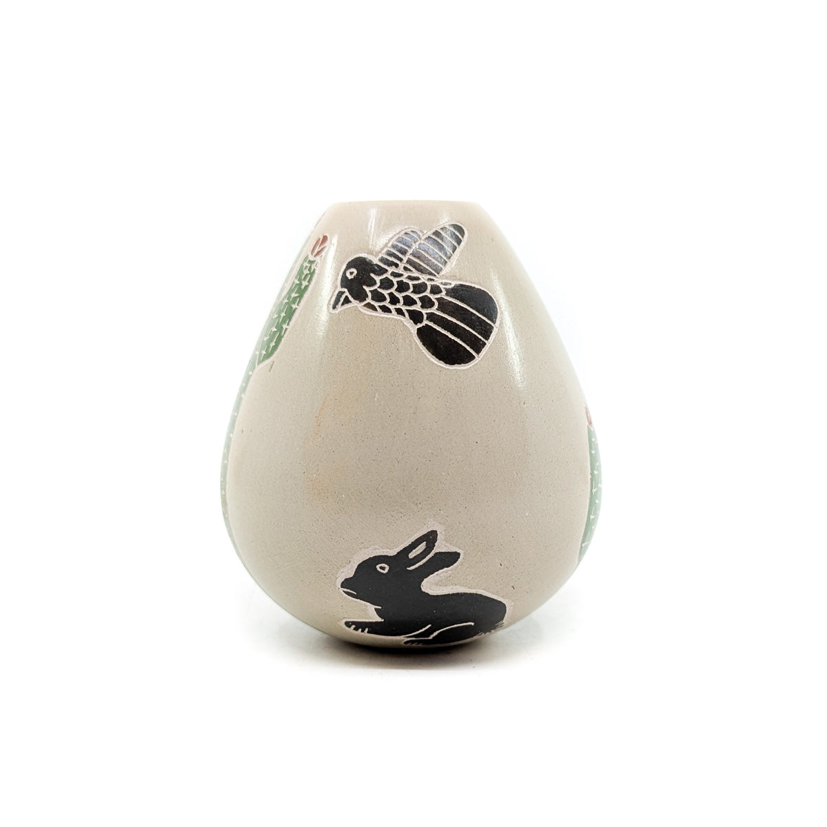 Seed Pot with Cactus, Bird, snake and Bunny