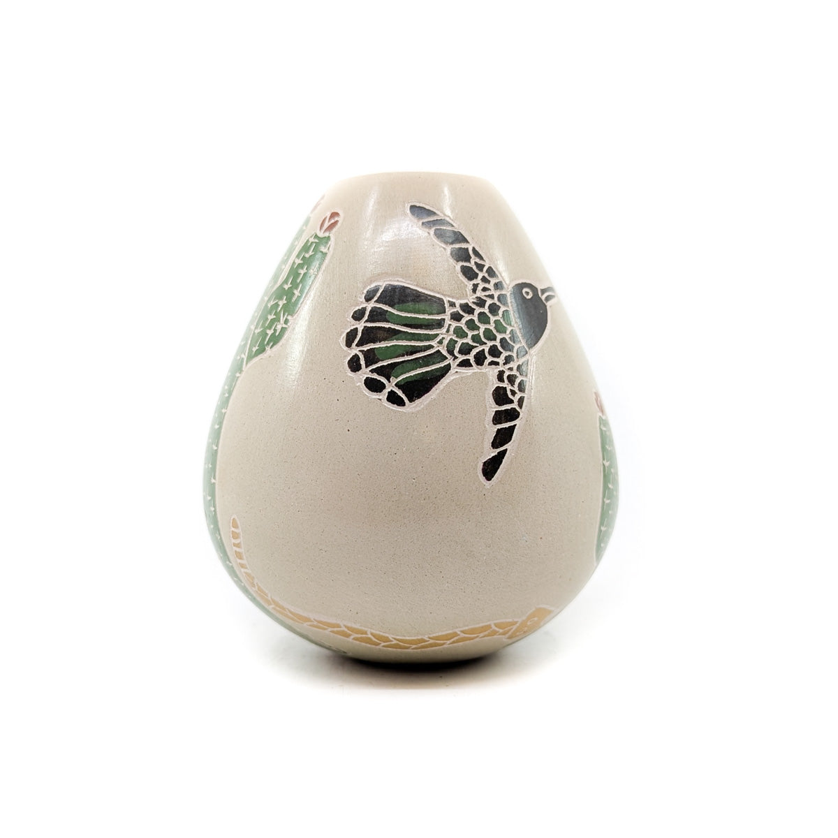 Seed Pot with Cactus, Bird, snake and Bunny