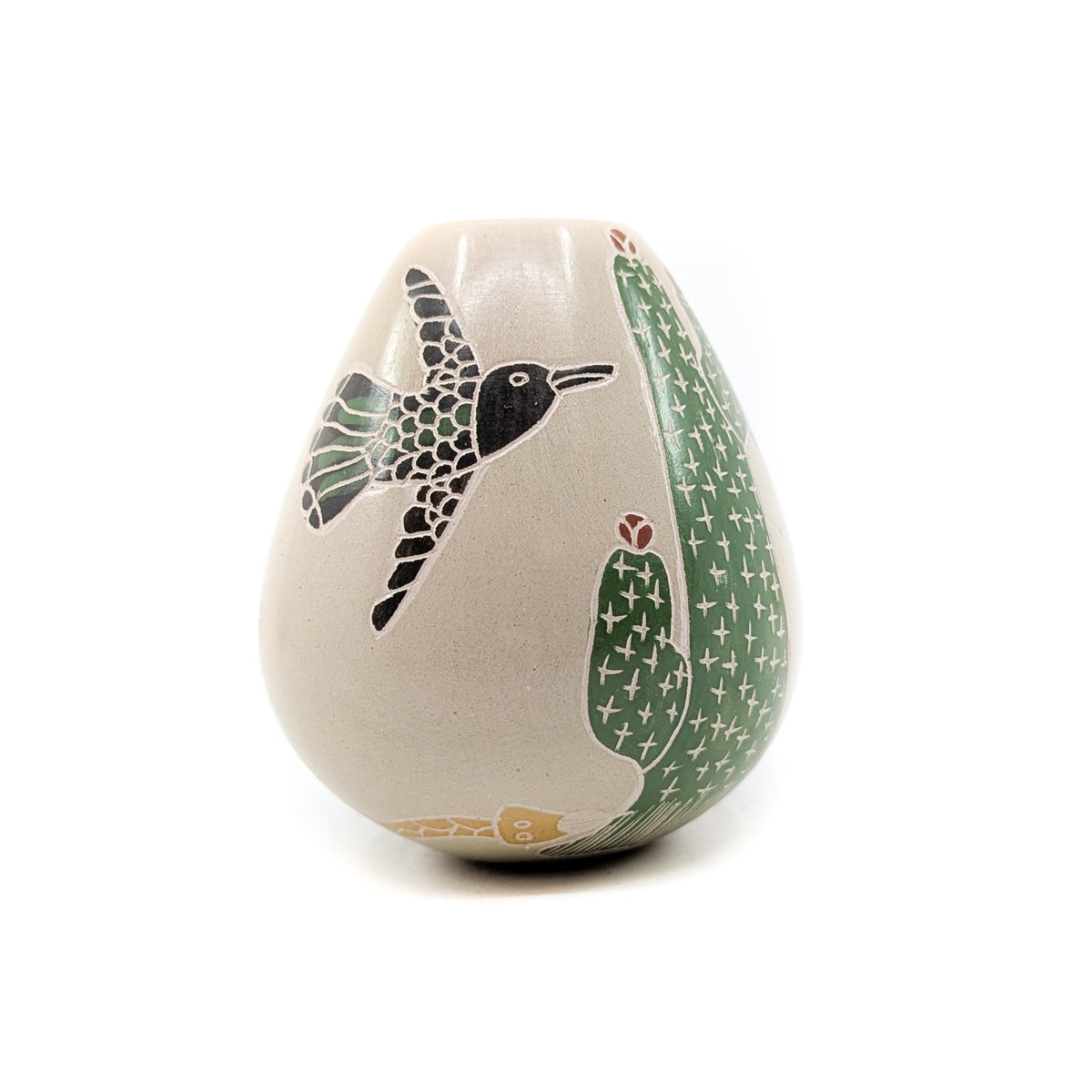 Seed Pot with Cactus, Bird, snake and Bunny