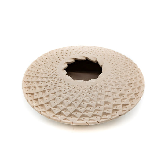 White Clay Agave Pattern Pot