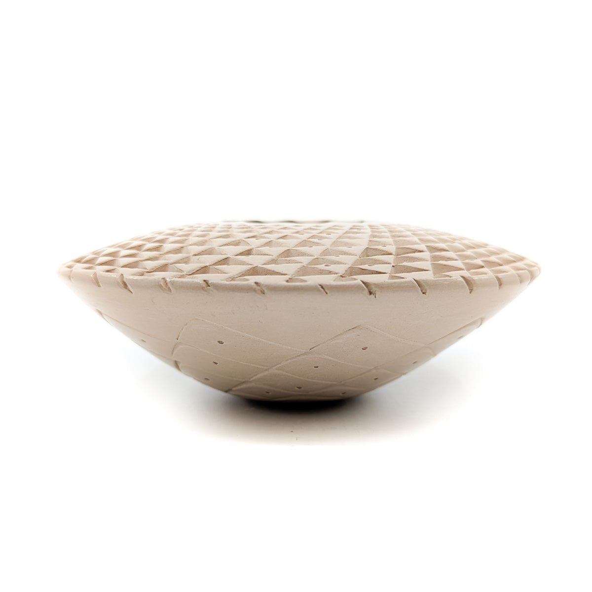 White Clay Agave Pattern Pot