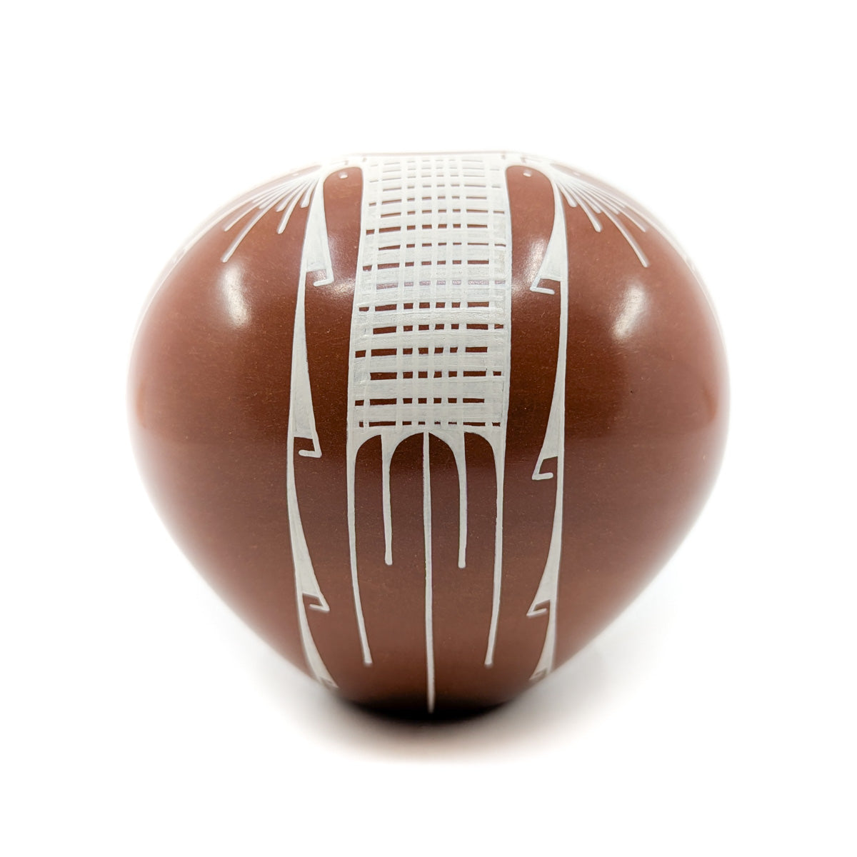 Clay and White Sgrafitto Mata Ortiz Pot