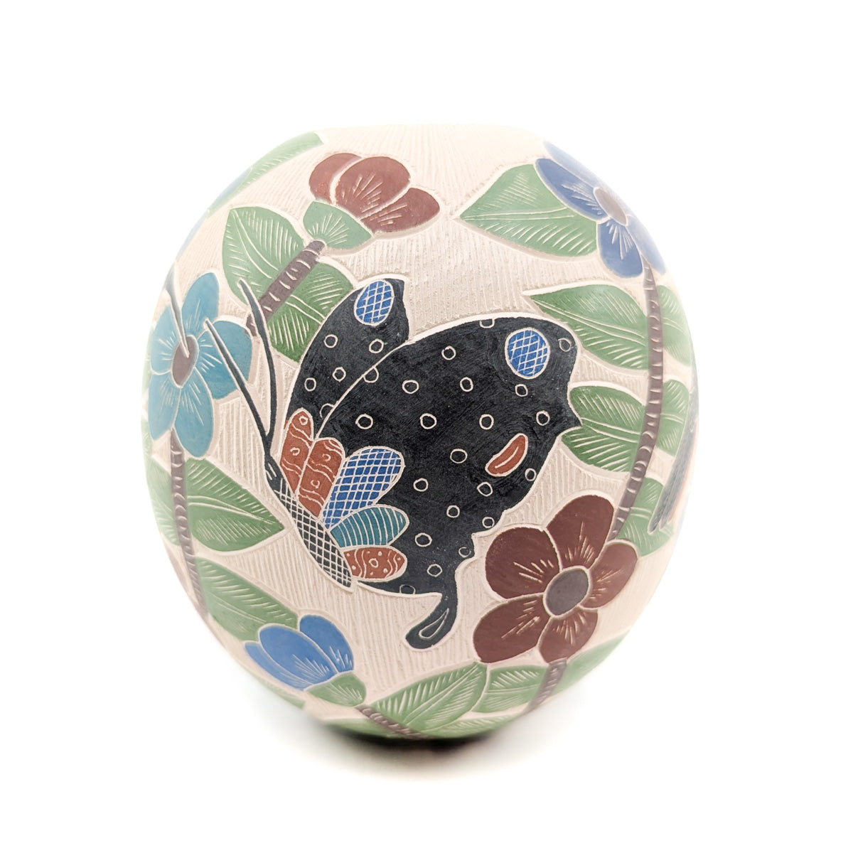 Etched Pollinators Mata Ortiz Pot