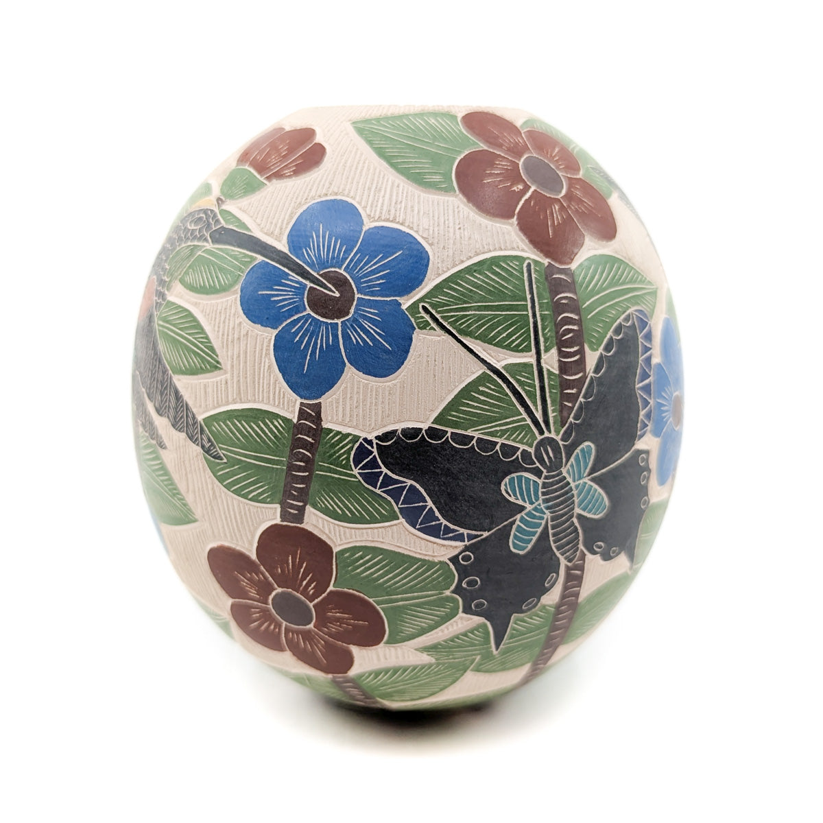 Etched Pollinators Mata Ortiz Pot